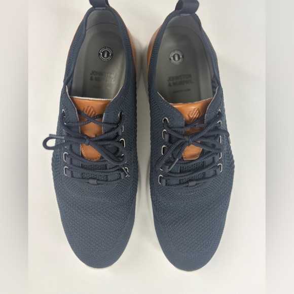 Johnston & Murphy Men's Blue and Tan Sneakers - Picture 8 of 10